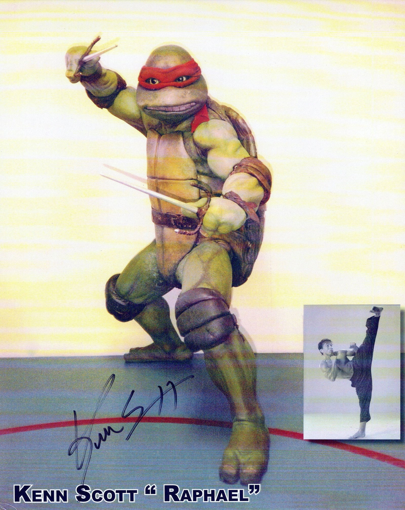 Kenn Scott TEENAGE MUTANT NINJA TURTLES In Person Signed Photo (1 of 1)