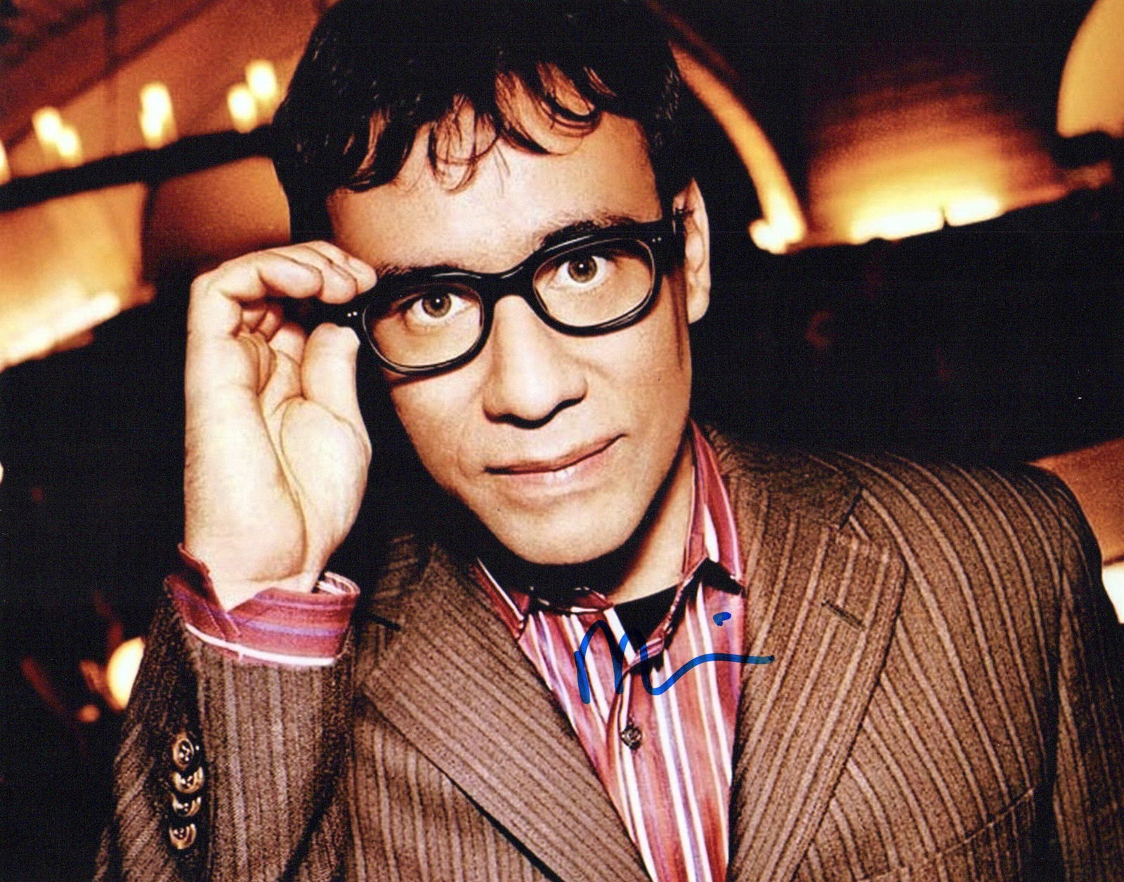 Fred Armisen SNL / PORTLANDIA In Person Signed Photo: Photo size is 8x10. Fred Armisen in person signed photo. Fred Armison has done such TV and movies as SATURDAY NIGHT LIVE, BZA, and ANCHORMAN THE LEGEND OF RON BURGUNDY.
