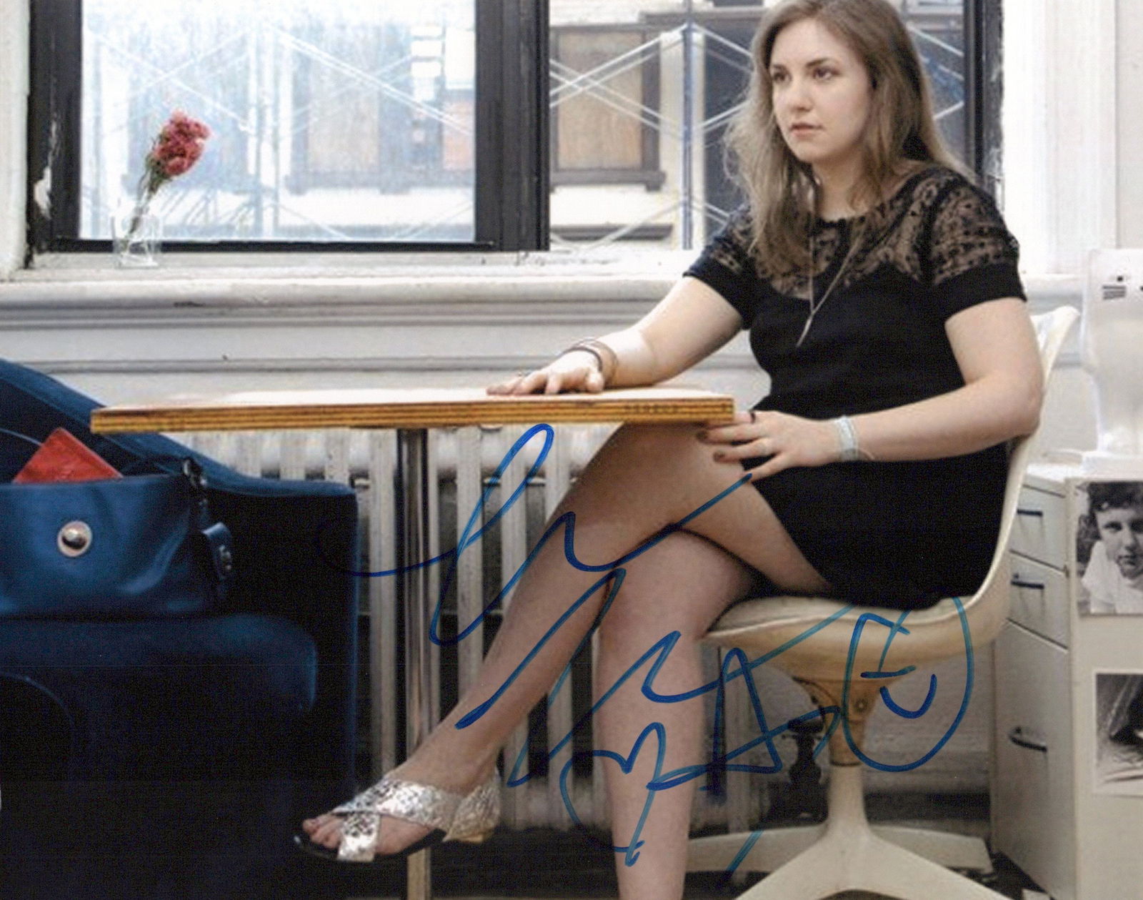 Lena Dunham ALL EYES ON ME In Person Signed Photo: Photo size is 8x10. Lena Dunham in person signed photo. "All Eyes on Me" likely refers to the intense public scrutiny Lena Dunham faced, especially around her HBO show Girls, with her work being prais