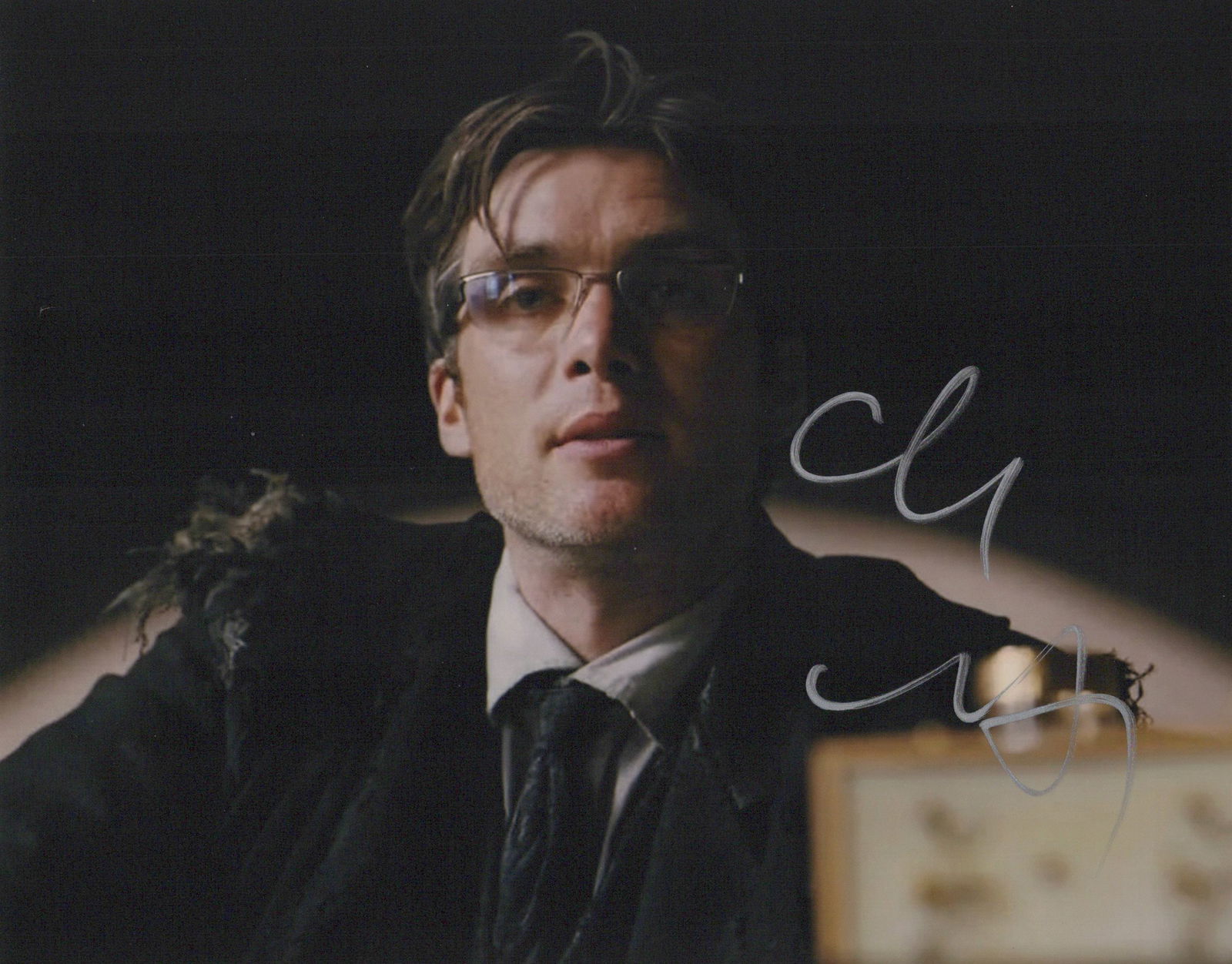 Cillian Murphy BATMAN BEGINS In Person Signed Photo: Photo size is 8x10. Cillian Murphy in person signed photo from the movie BATMAN BEGINS. Cillian Murphy as the character Dr. Jonathan Crane / Scarecrow