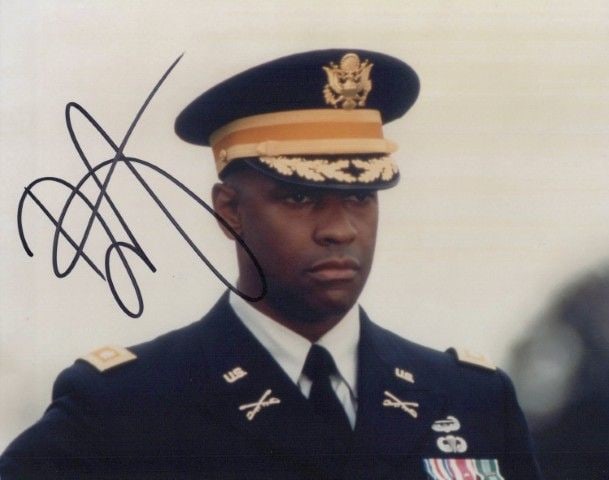 Denzel Washington COURAGE UNDER FIRE In Person Signed Photo (1 of 1)