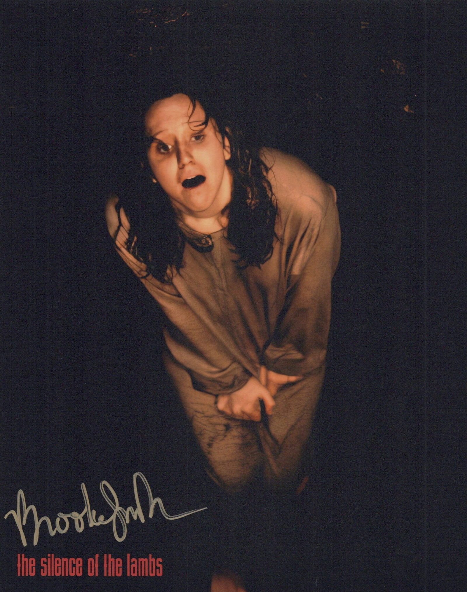 Brooke Smith SILENCE OF THE LAMBS In Person Signed Photo: Photo size is 8x10. Brooke Smith in person signed photo from the movie SILENCE OF THE LAMBS. Brooke Smith as the character Catherine Martin