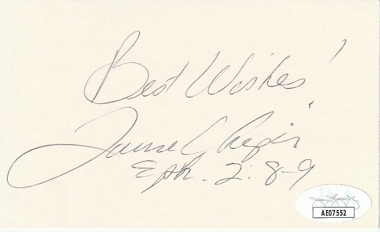 Lauren Chapin (1945-2026) FATHER KNOWS BEST 3x5 Index Card In Person (1 of 1)