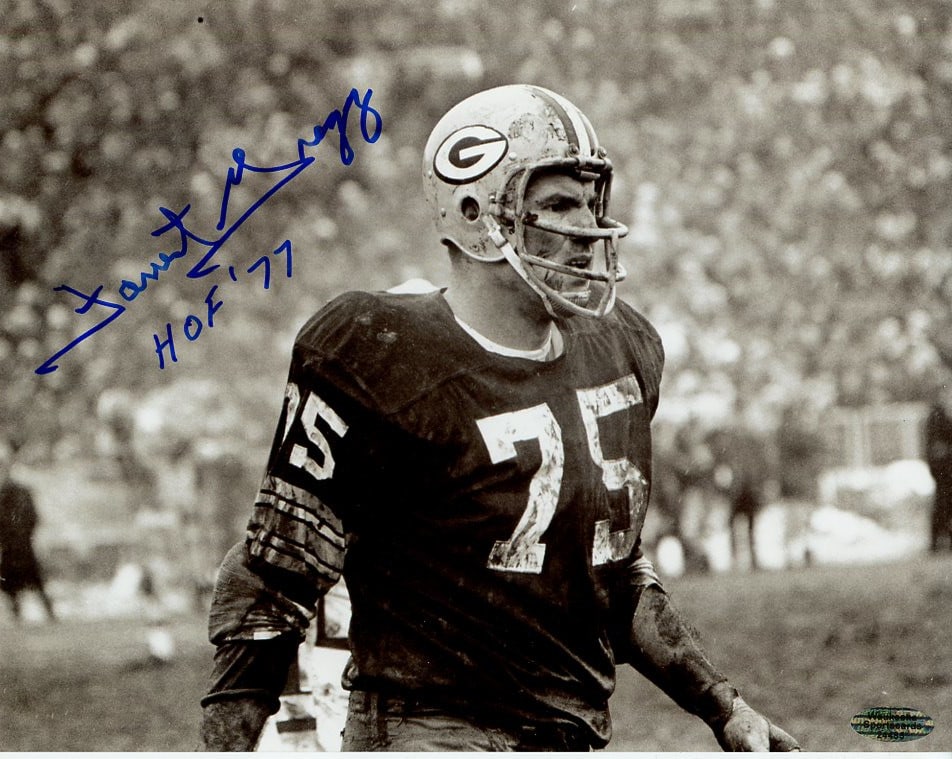 Forrest Gregg (1933-2019) Football HOF In Person Signed Photo: Photo size is 8x10. Forrest Gregg (1933-2019) in person signed autographed photo. Forrest Gregg was an American professional football player and coach. A Pro Football Hall of Fame offensive tackle for