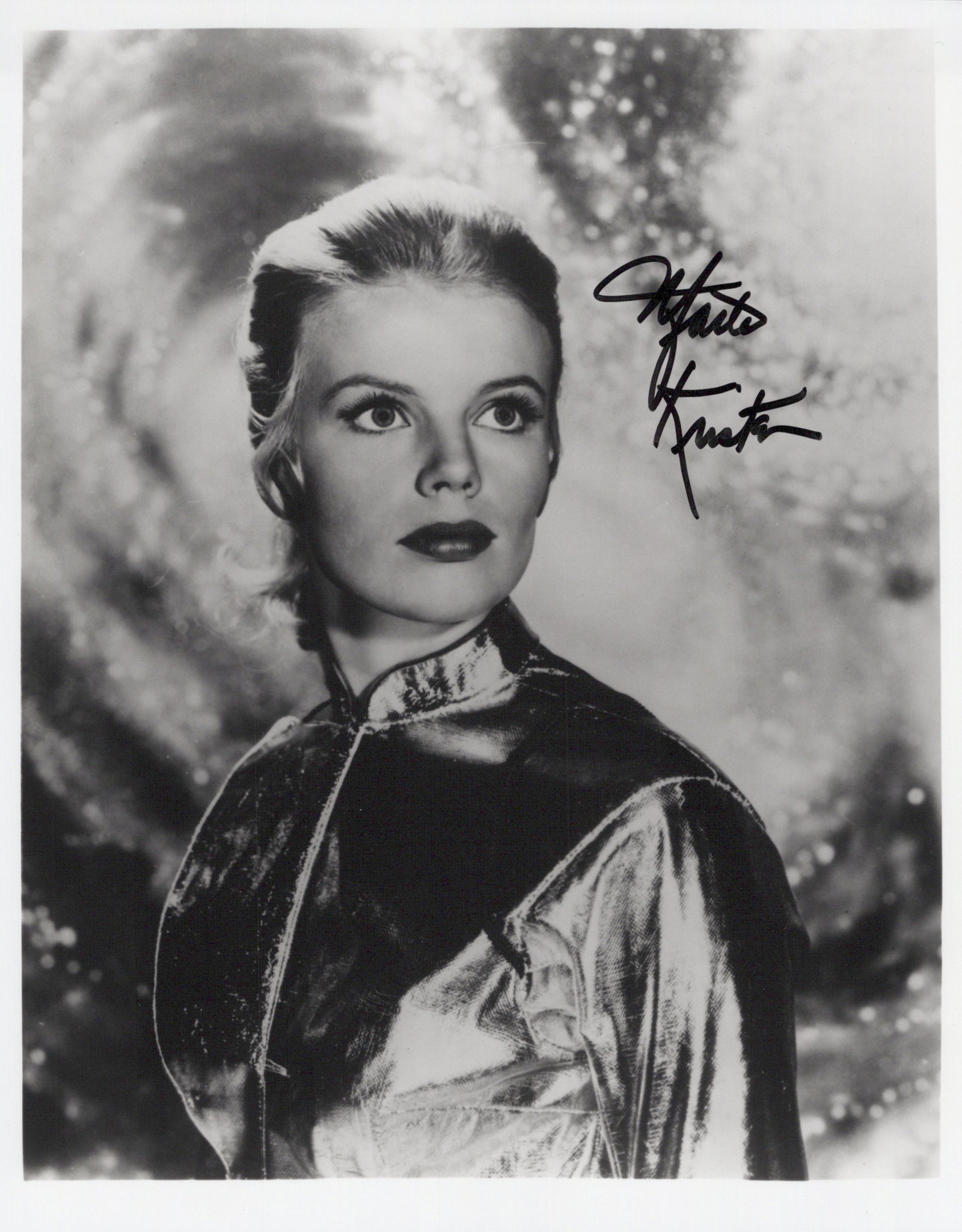 Marta Kristen LOST IN SPACE In Person Signed Photo: Photo size is 8x10. Marta Kristen in person signed autographed photo from the TV series LOST IN SPACE. Marta kristen as the character Judy Robinson.