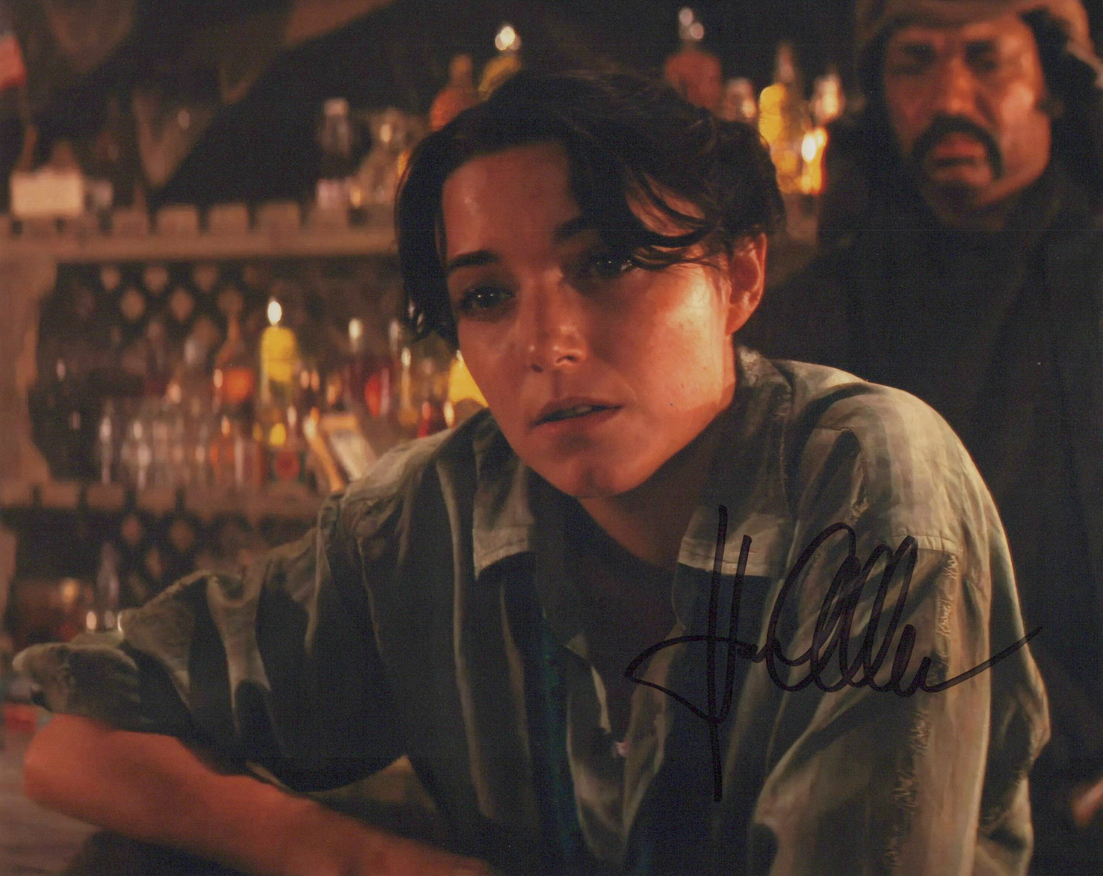 Karen Allen RAIDERS LOST ARK In Person Signed Photo: Photo size is 8x10. Karen Allen in person signed photo from the movie RAIDERS OF THE LOST ARK. Karen Allen as the character Marion.