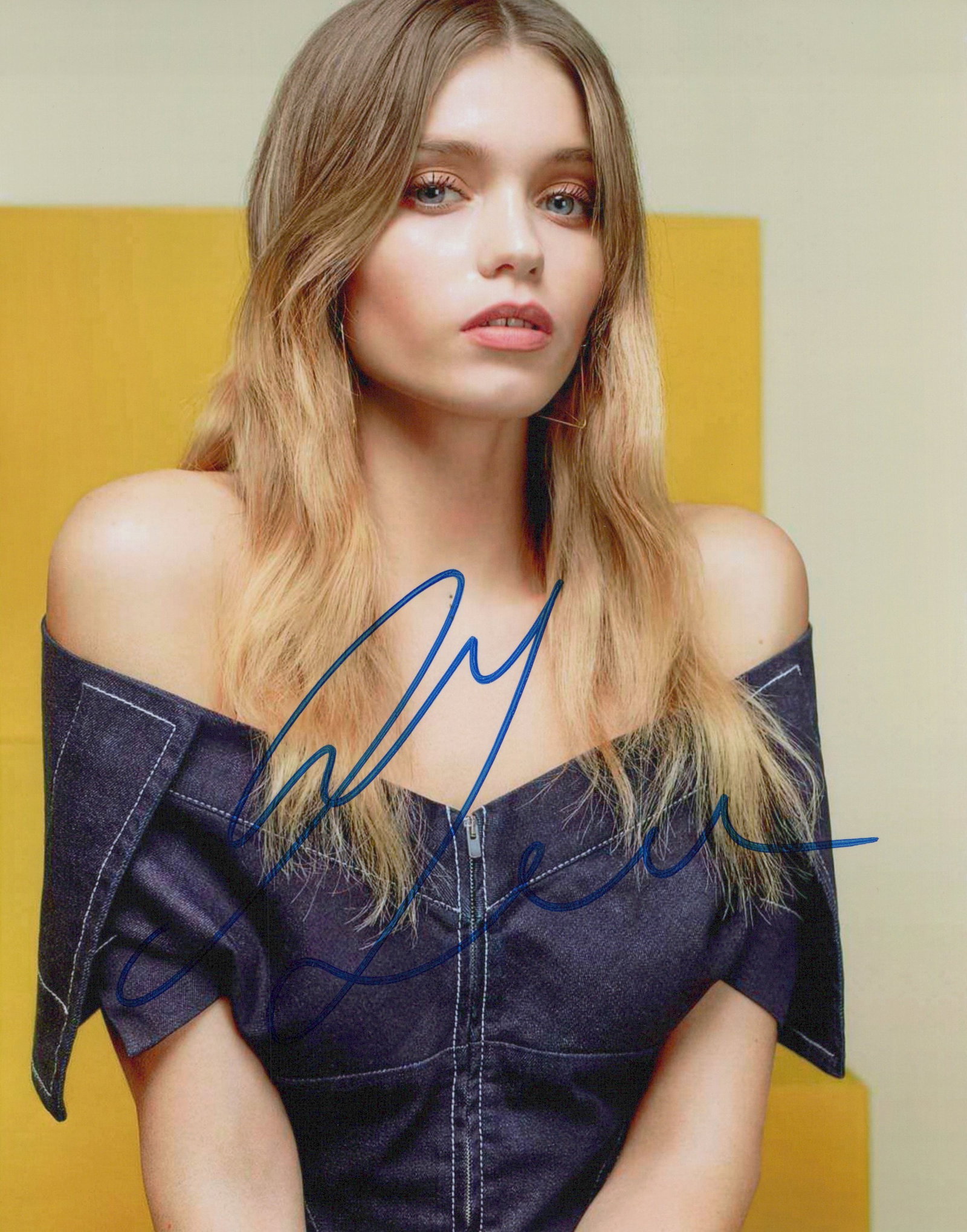 Abbey Lee Kershaw MODEL In Person Signed Photo: Photo size is 8x10. Abbey Lee Kershaw in person signed autographed photo. Abbey Lee Kershaw has done such movies as NEON DEMON, MAD MAX FURY ROAD, and THE DARK TOWER. Abbey Lee Kershaw is an Australia