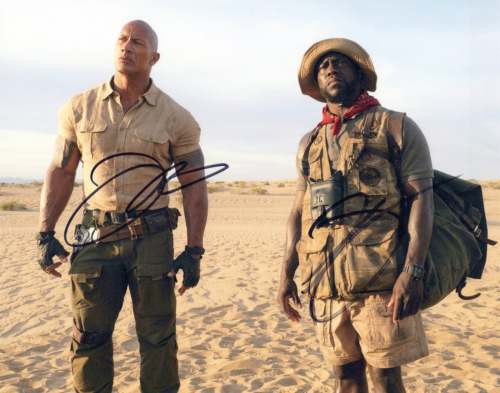 Dwayne Johnson / Kevin Hart JUMANJI In Person Signed Photo (1 of 1)