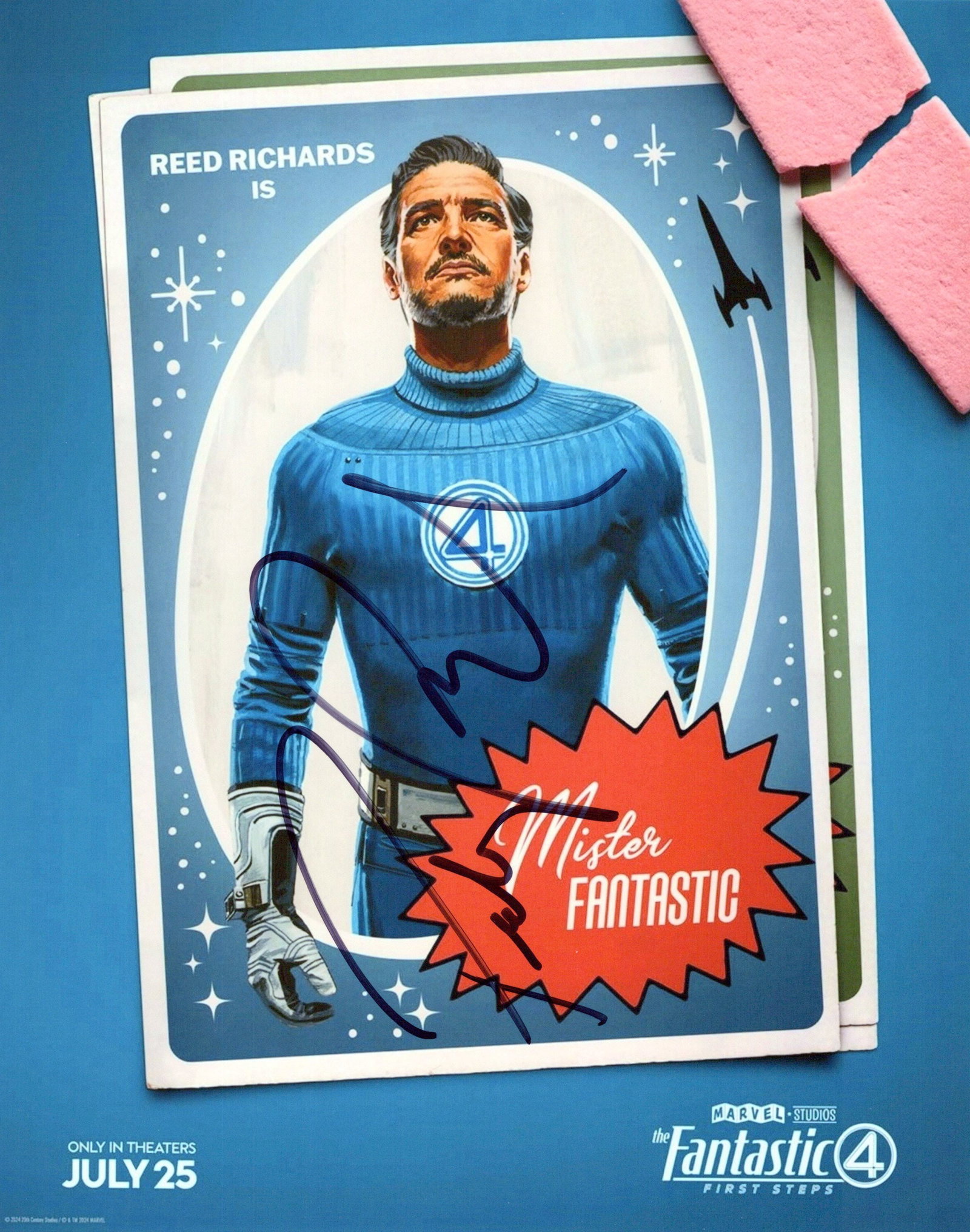 Pedro Pascal FANTASTIC FOUR In Person Signed Photo (1 of 1)