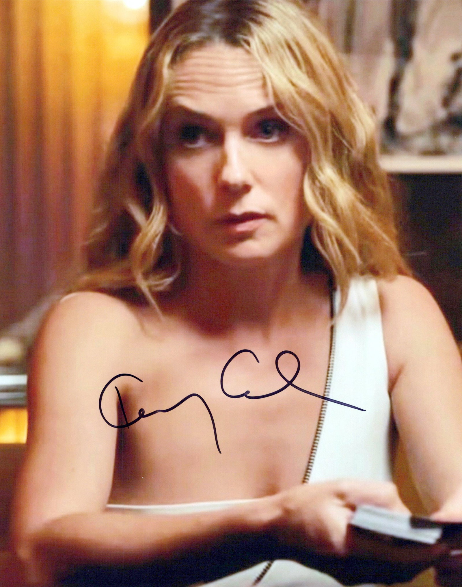 Kerry Condon F1: THE MOVIE In Person Signed Photo: Photo size is 8x10. Kerry Condon in person signed photo from the movieF1: THE MOVIE. Kerry Condon as the character Kate McKenna. IMPERFECTIONS: slightly blurry photo. Price accordingly