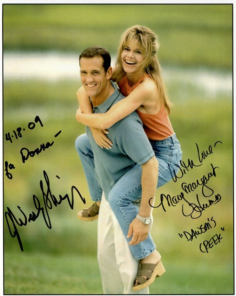 John Wesley Shipp / Mary Margret Humes DAWSON'S CREEK In Person Signed Photo (1 of 1)