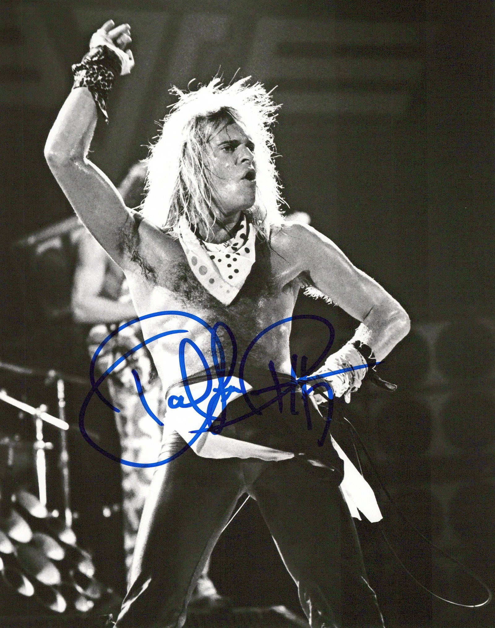 David Lee Roth VAN HALEN In Person Signed Photo (1 of 1)