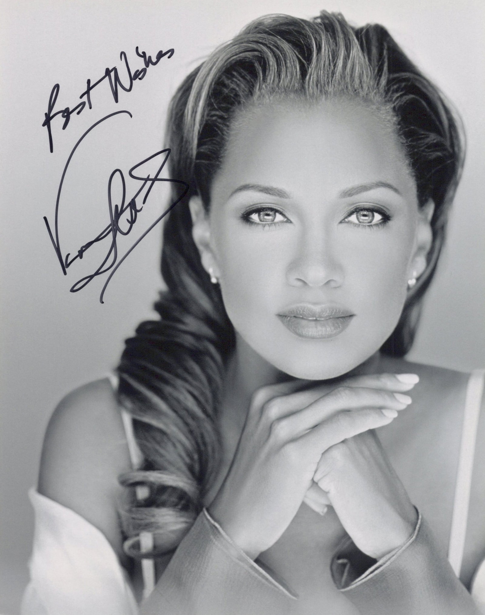Vanessa Williams ACTRESS / SINGER In Person Signed Photo: Photo size is 8x10. Vanessa Williams in person signed photo. Vanessa Williams is an American singer, actress, producer, dancer, and fashion designer. In 1983, she became the first Black woman to be cr