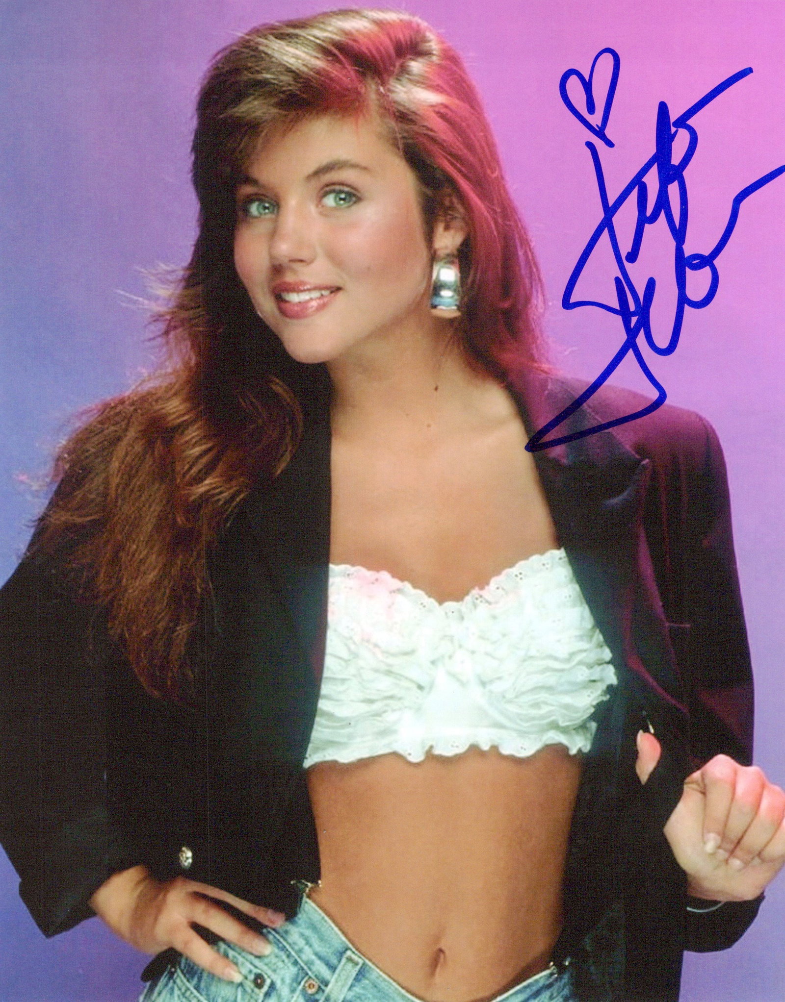 Tiffani Thiessen SAVED BY THE BELL Signed Photo (1 of 1)