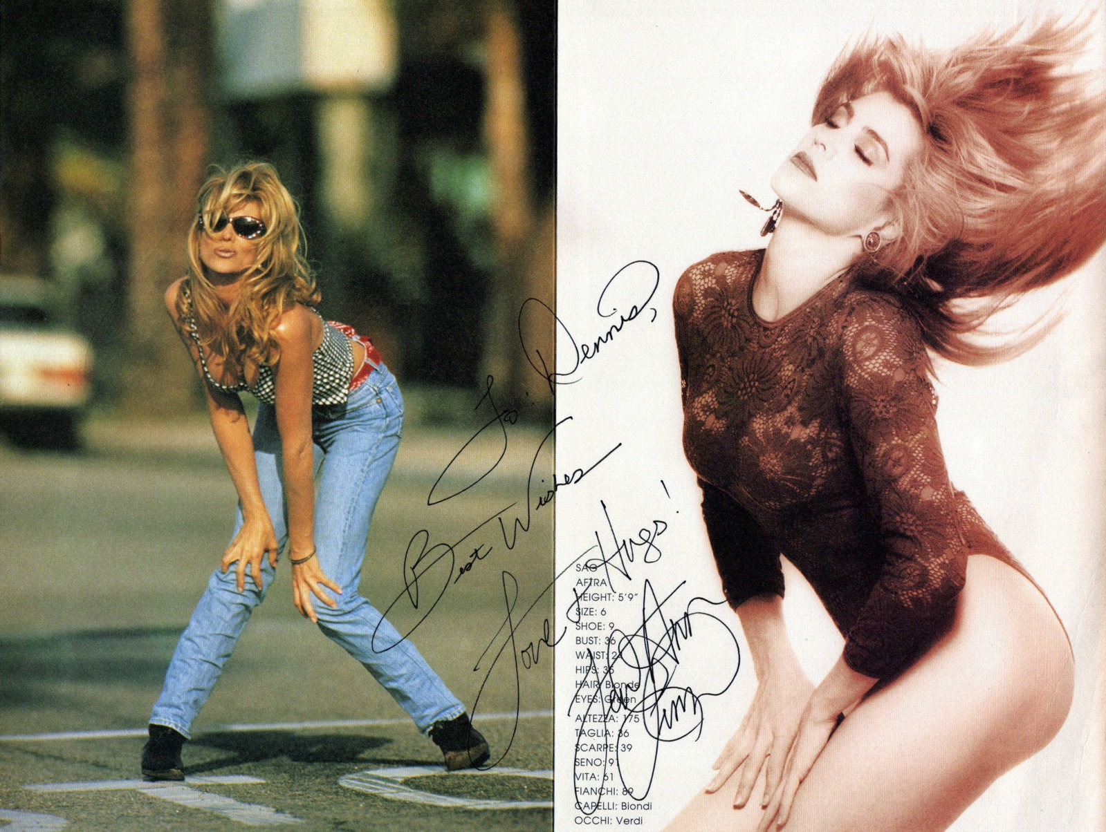 Teri Ann Linn ACTRESS / SINGER In Person Signed Photo: Photo size is 8x10. Photo size is 8.5x11. Teri Ann Linn in person signed photo. Teri Ann Linn is an American actress and singer who also worked in Finland and Italy. She originated the role of Kristen