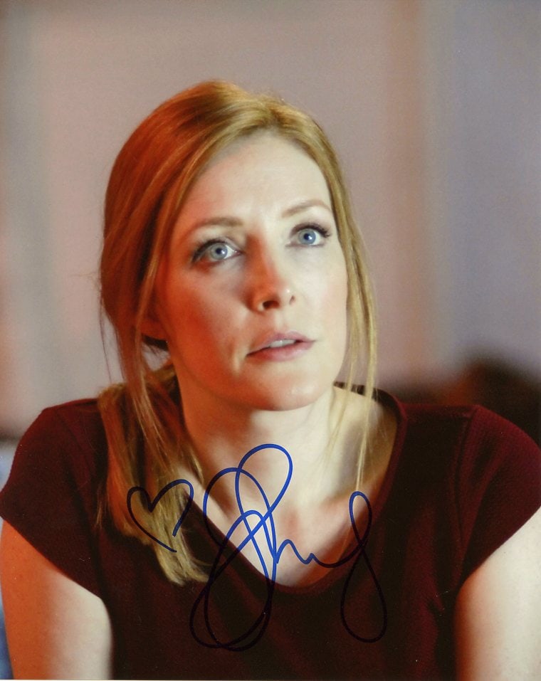 Jennifer Finnegan SALVATION In Person Signed Photo: Photo size is 8x10. Jennifer Finnegan in person signed photo from the TV series SALVATION. Jennifer Finnigan as the character Grace Barrows