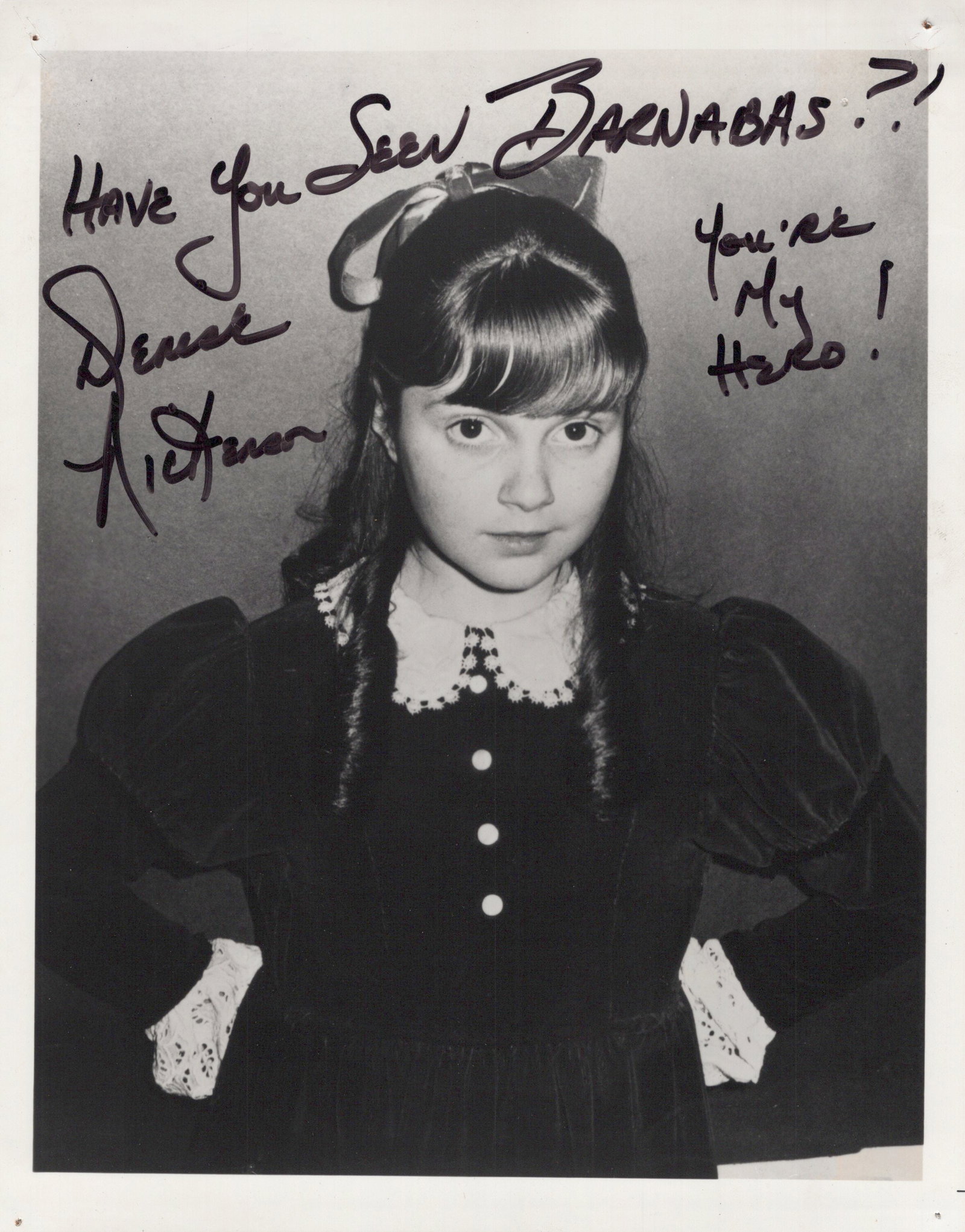 Denise Nickerson (1957-2019) DARK SHADOWS In Person Signed Photo (1 of 1)