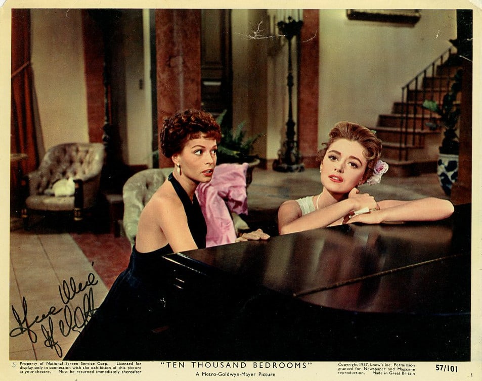 Anna Maria Alberghetti 10,000 BEDROOM Signed Lobby Card (1 of 1)