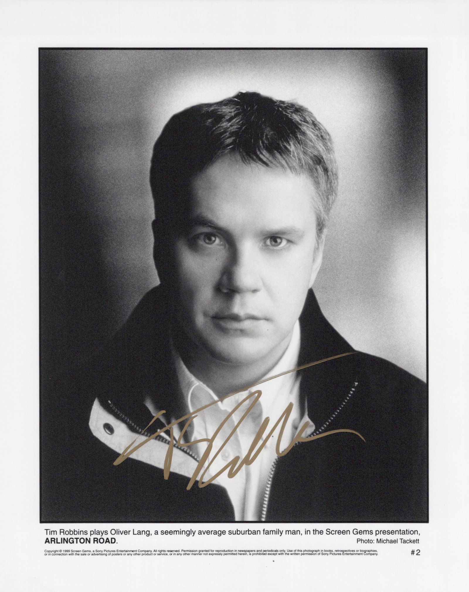 Tim Robbins ARLINGTON ROAD Signed Photo (1 of 1)
