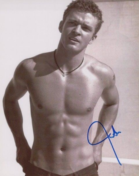 Justin Timberlake SINGER In Person Signed Photo: Photo size is 8x10. Justin Timberlake shirtless in person signed photo. Justin Timberlake is an American singer, songwriter, and actor. He is one of the world's best-selling music artists, with sales 