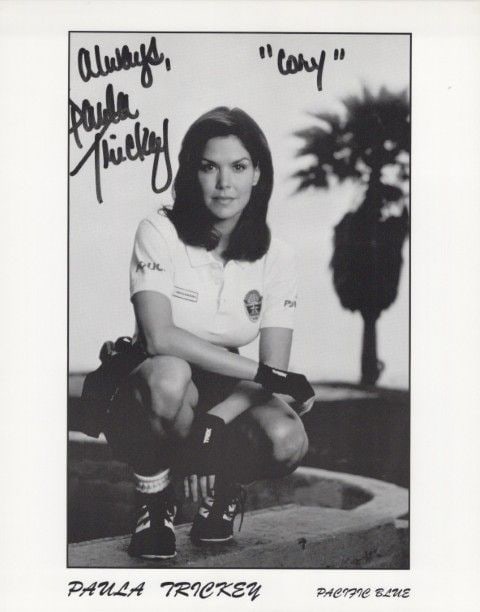 Paula Trickey PACIFIC BLUE In Person Signed Photo (1 of 1)