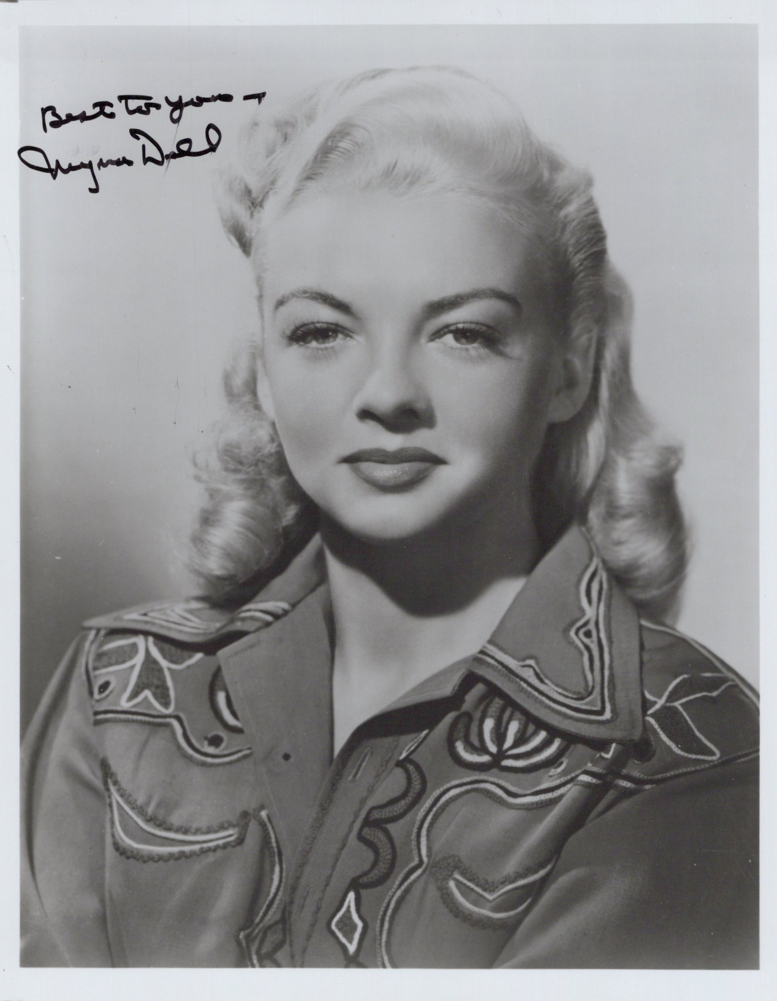 Myrna Dell (1924-2011) FURIES / NOCTURNAL Signed Photo: Photo size is 8x10. Myrna Dell (1924-2011) signed photo. Myrna Dell has done such movies as THE FALCONS ADVENTURE, NOCTURNAL, and MA BARKERS KILLER BROOD