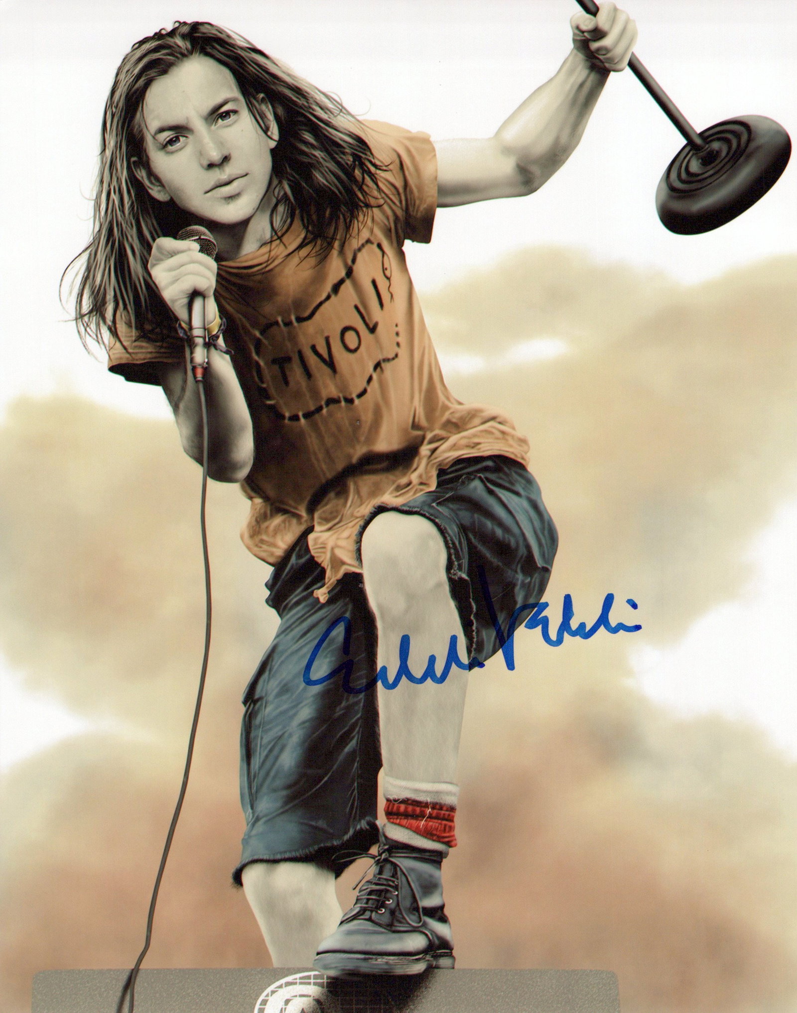 Eddie Vedder PEARL JAM In Person Signed Photo (1 of 1)