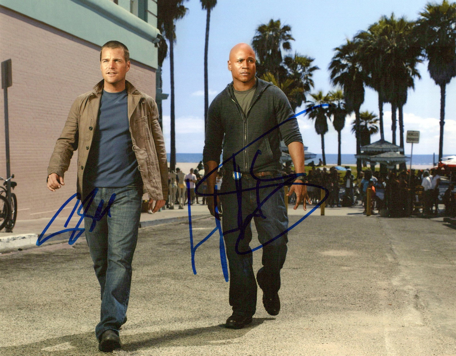 Chris O'Donnell / LL Cool J NCIS LOS ANGELES In Person Signed Photo (1 of 1)