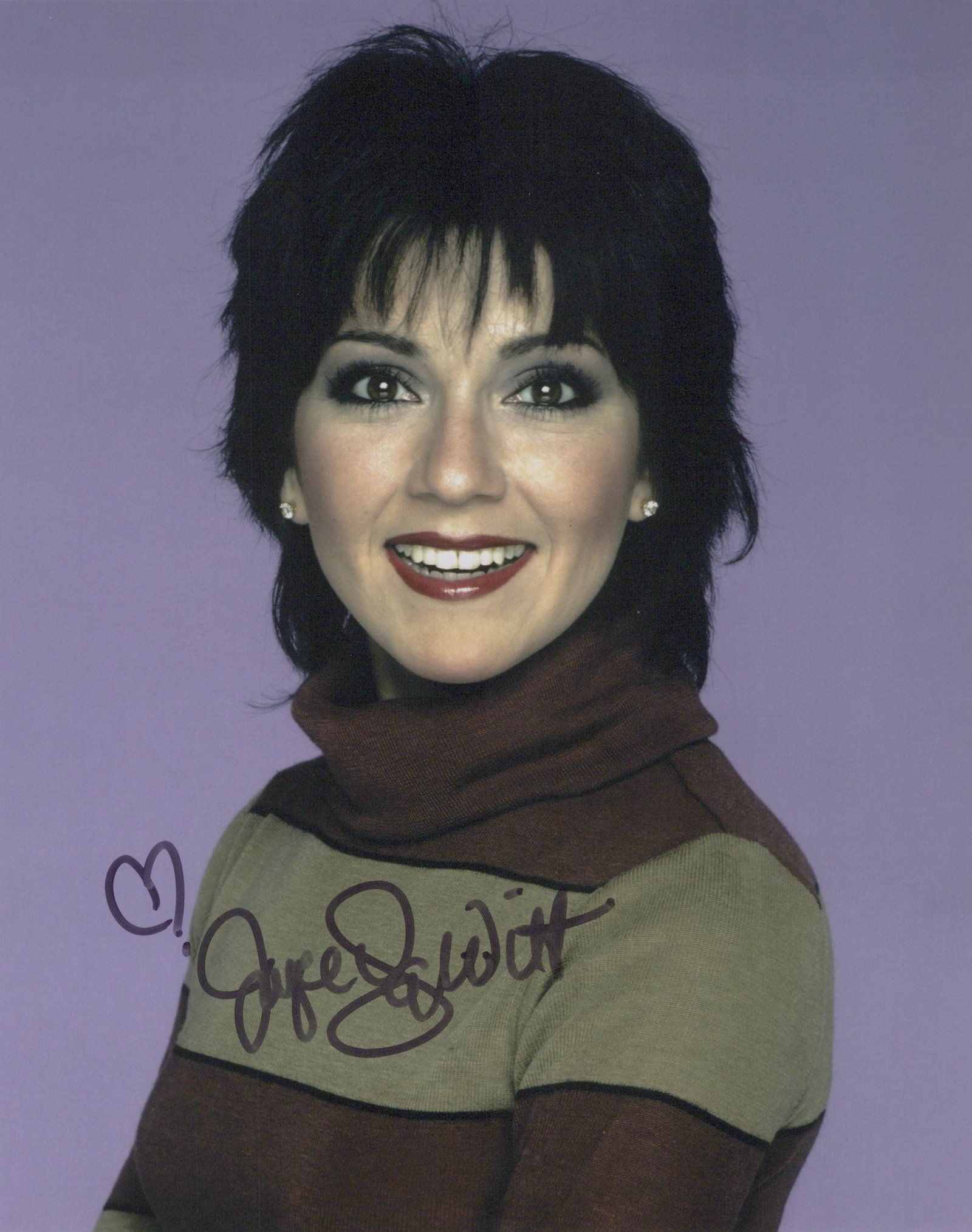 Joyce DeWitt THREES COMPANY Signed Photo: Photo size is 8x10. PRIVATE SIGNING. Joyce DeWitt signed photo from the TV series THREES COMPANY. Joyce DeWitt as the character Janet Wood