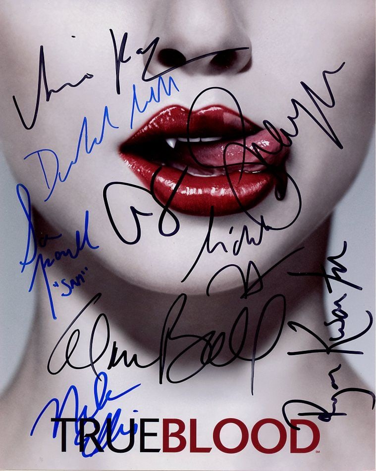 TRUE BLOOD In Person Cast Signed Photo by 9!!! (1 of 1)