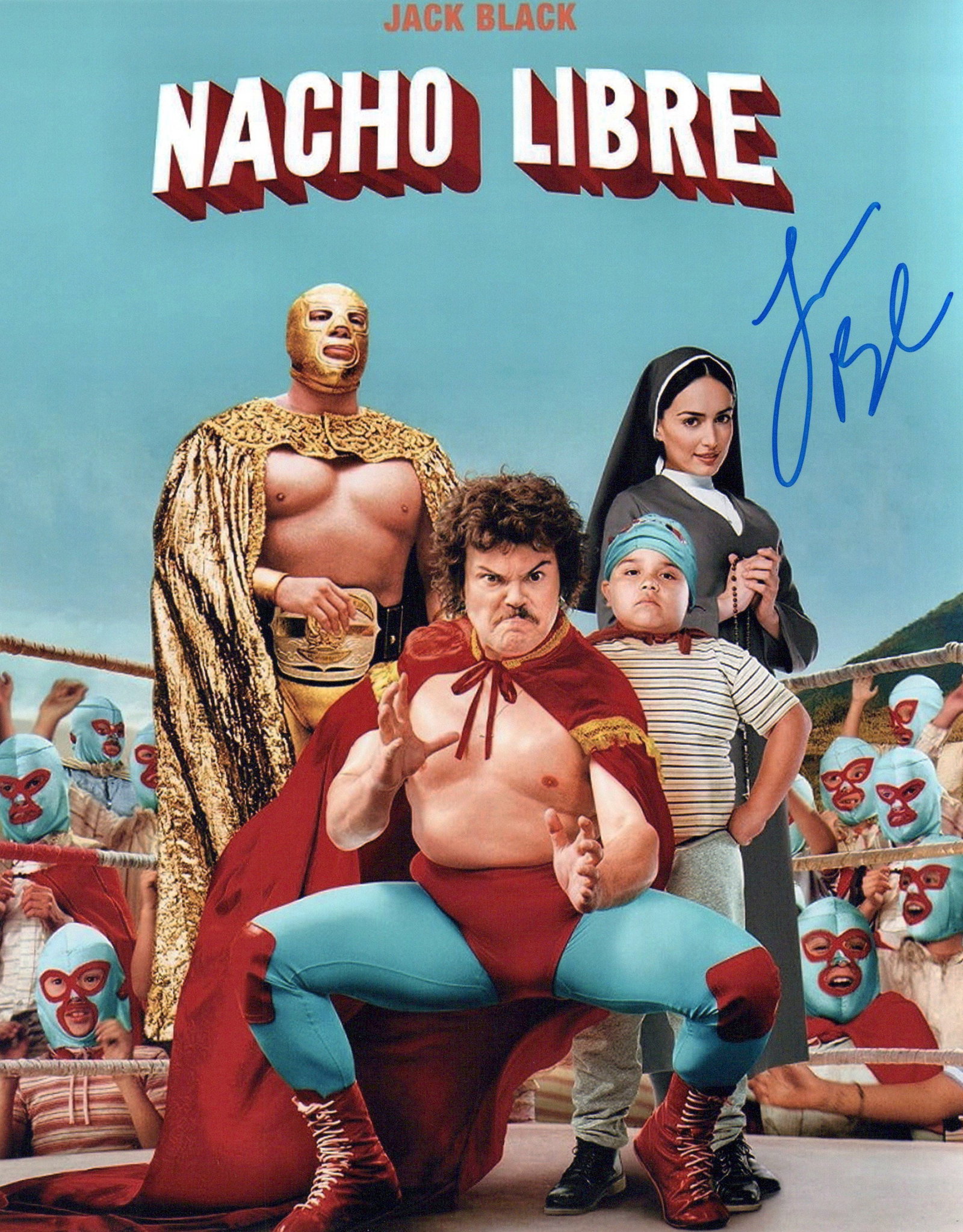 Jack Black NACHO LIBRE In Person Signed Photo (1 of 1)
