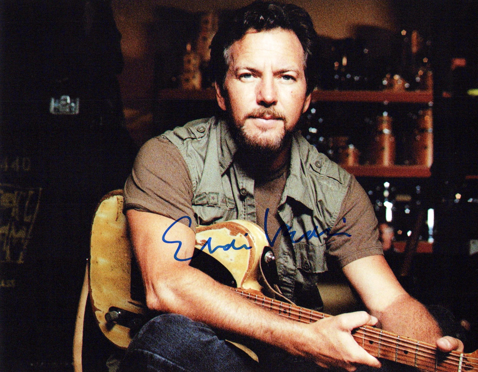 Eddie Vedder PEARL JAM In Person Signed Photo (1 of 1)