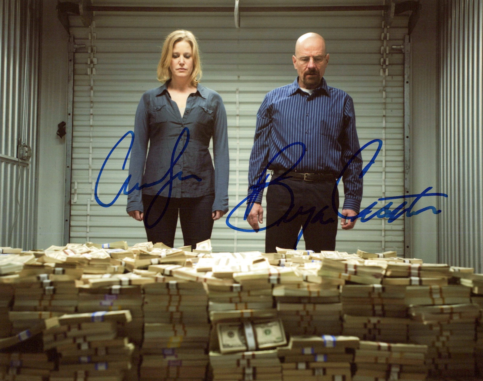 Bryan Cranston / Anna Gunn BREAKING BAD In Person Signed Photo (1 of 1)