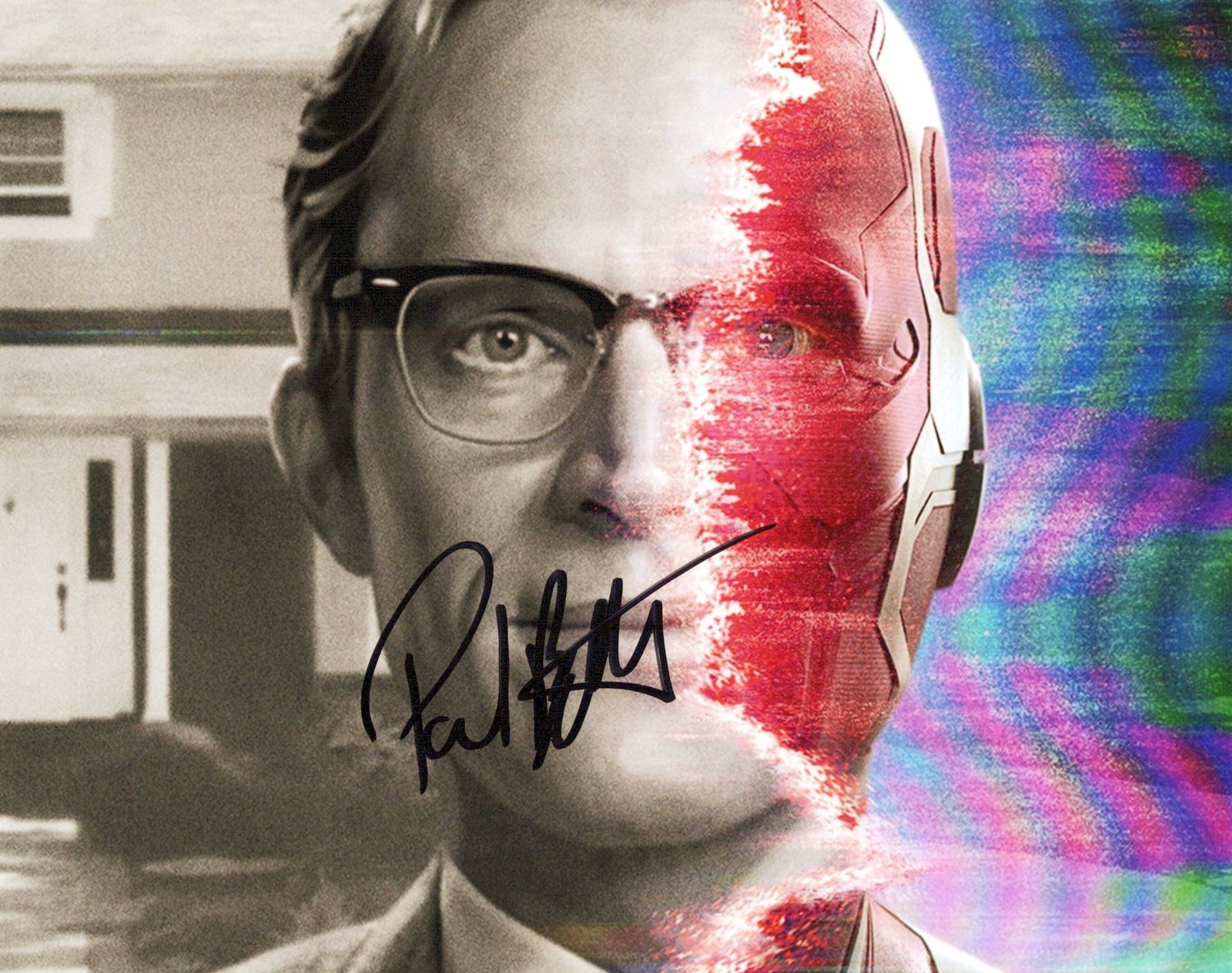 Paul Bettany WANDAVISION In Person Signed Photo (1 of 1)