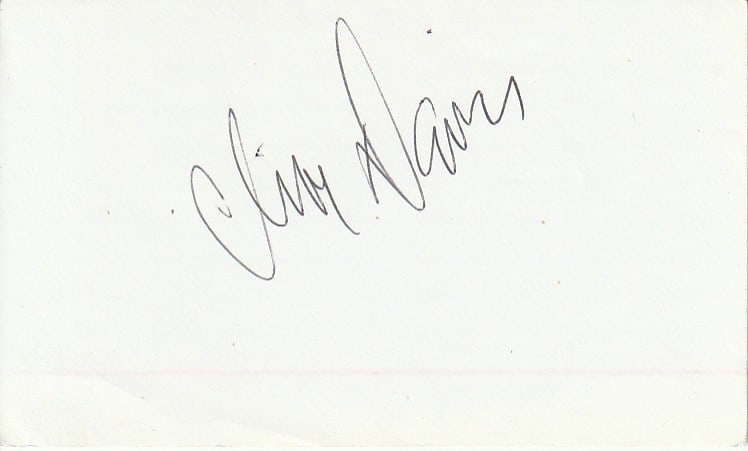 Clive Davis (1932-2026) 3x5 In Person Sign Index Card (1 of 1)