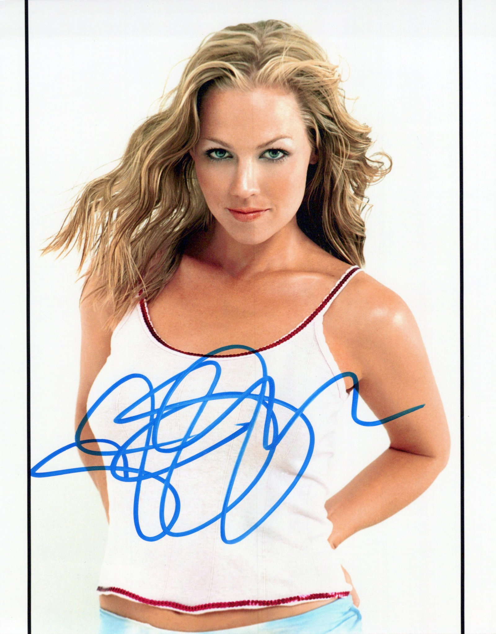 Jennie Garth 90210 In Person Signed Photo: Photo size is 8x10. Jennie Garth in person signed photo. Jennie Garth has appeared in such TV and movies as BEVERLY HILLS 90210, BAD INFLUENCE, and MYSTERY GIRLS.