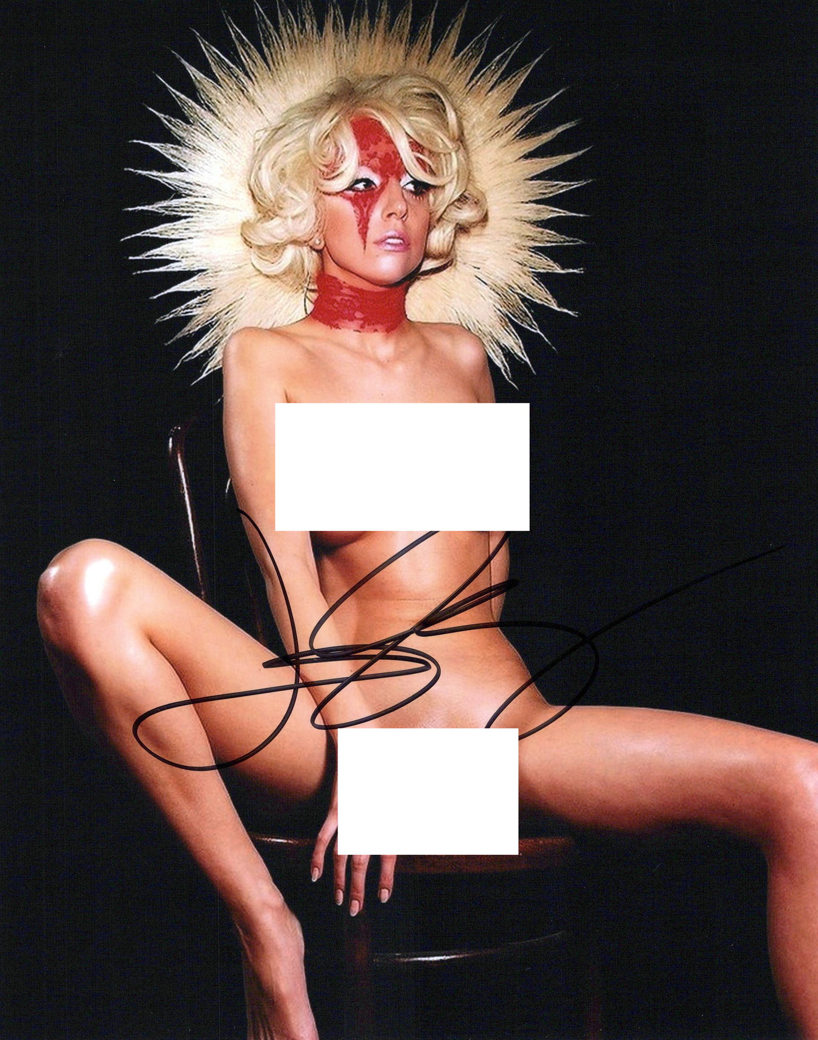 Lady Gaga POP SUPERSTAR In Person Signed Photo: Photo size is 8x10. Lady Gaga in person signed autographed photo. Stefani Joanne Angelina Germanotta, known professionally as Lady Gaga, is an American singer, songwriter, and actress. She is known fo