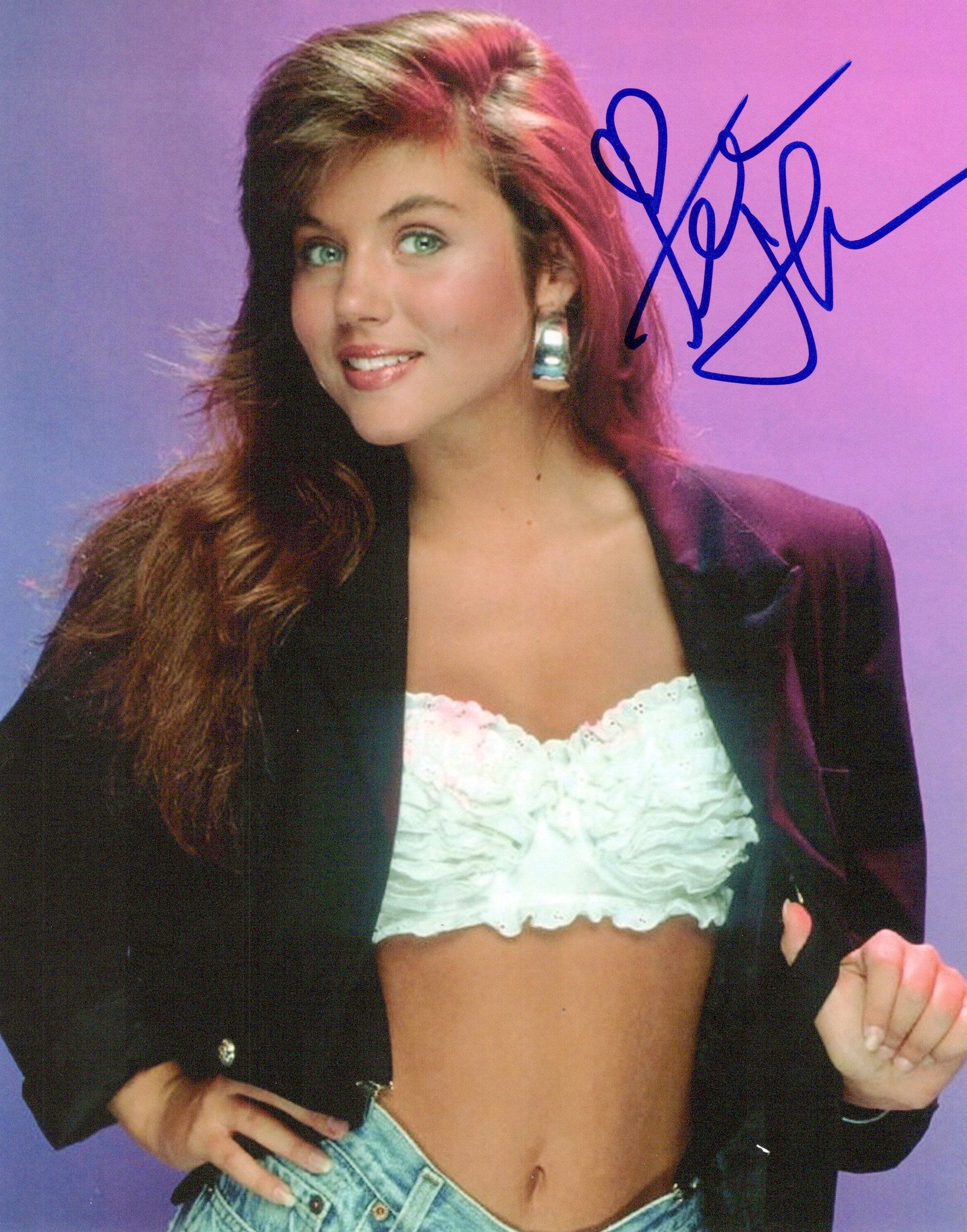 Tiffani Thiessen SAVED BY THE BELL Signed Photo (1 of 1)