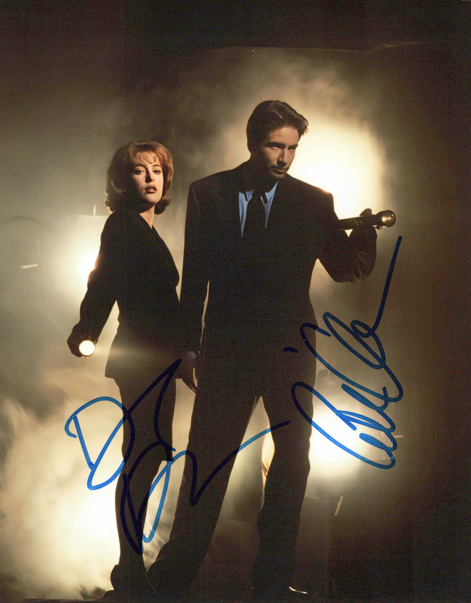 Gillian Anderson / David Duchnovy X-FILES In Person Signed (1 of 1)