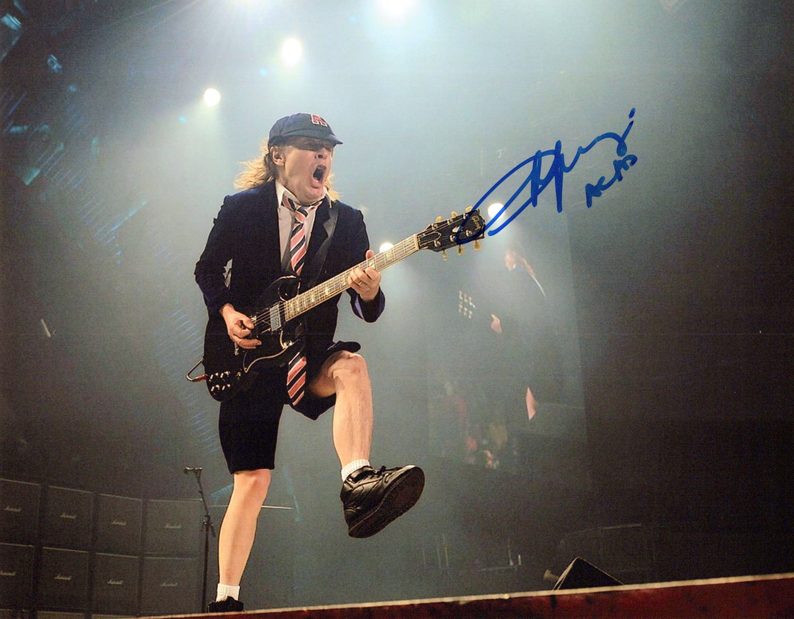 Angus Young AC/DC In Person Signed Photo (1 of 1)