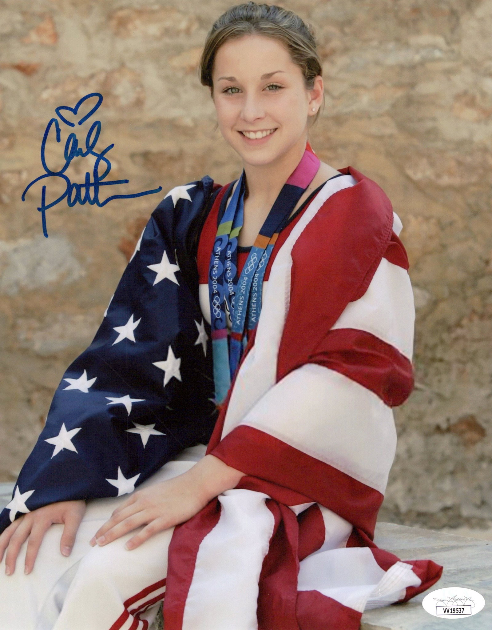 Carly Patterson (JSA) GYMNAST In Person Signed Photo (1 of 1)