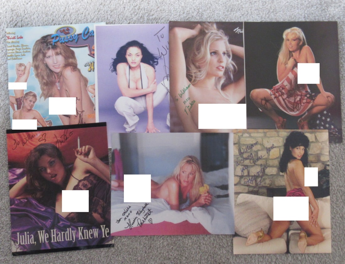 (10) Photo Porn Lot #3 All In Person Signed