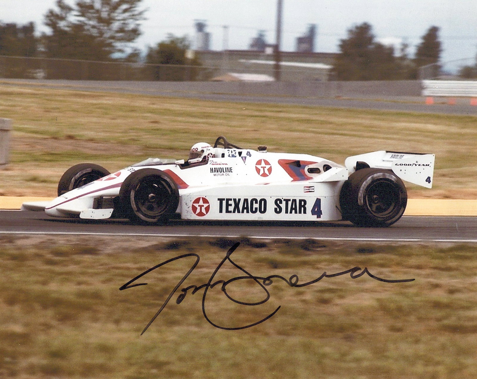 Tom Sneva RACE CAR DRIVER In Person Signed Photo (1 of 1)