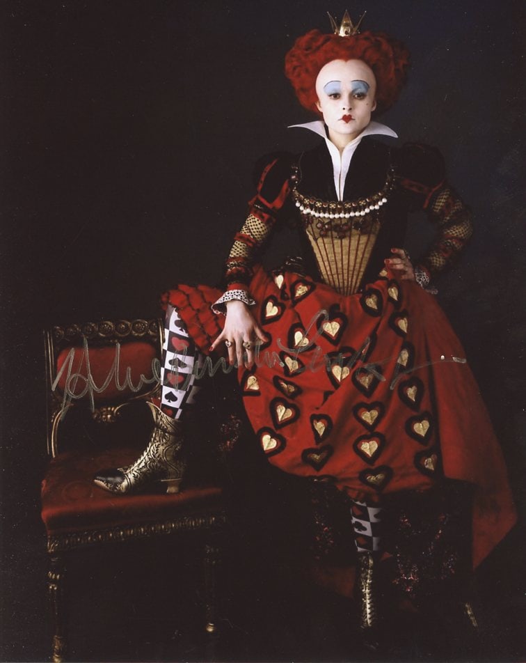 Helena Bonham Carter ALICE IN WONDERLAND In Person Signed Photo
