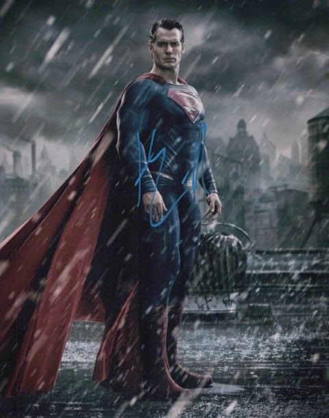 Henry Cavill BATMAN VS SUPERMAN In Person Signed Photo (1 of 1)