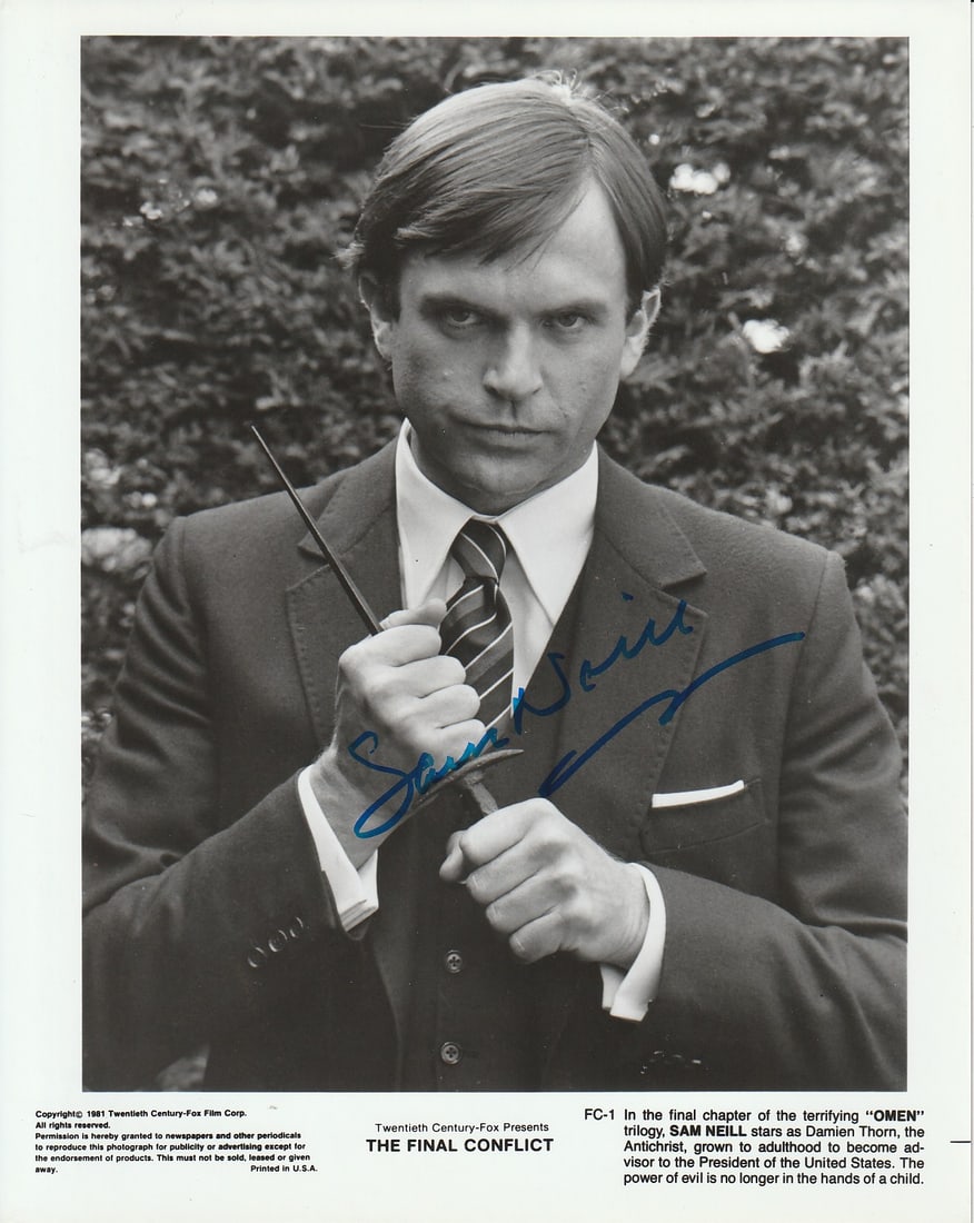 Sam Neill (1947-2026) FINAL CONFLICT In Person Signed Photo (1 of 1)