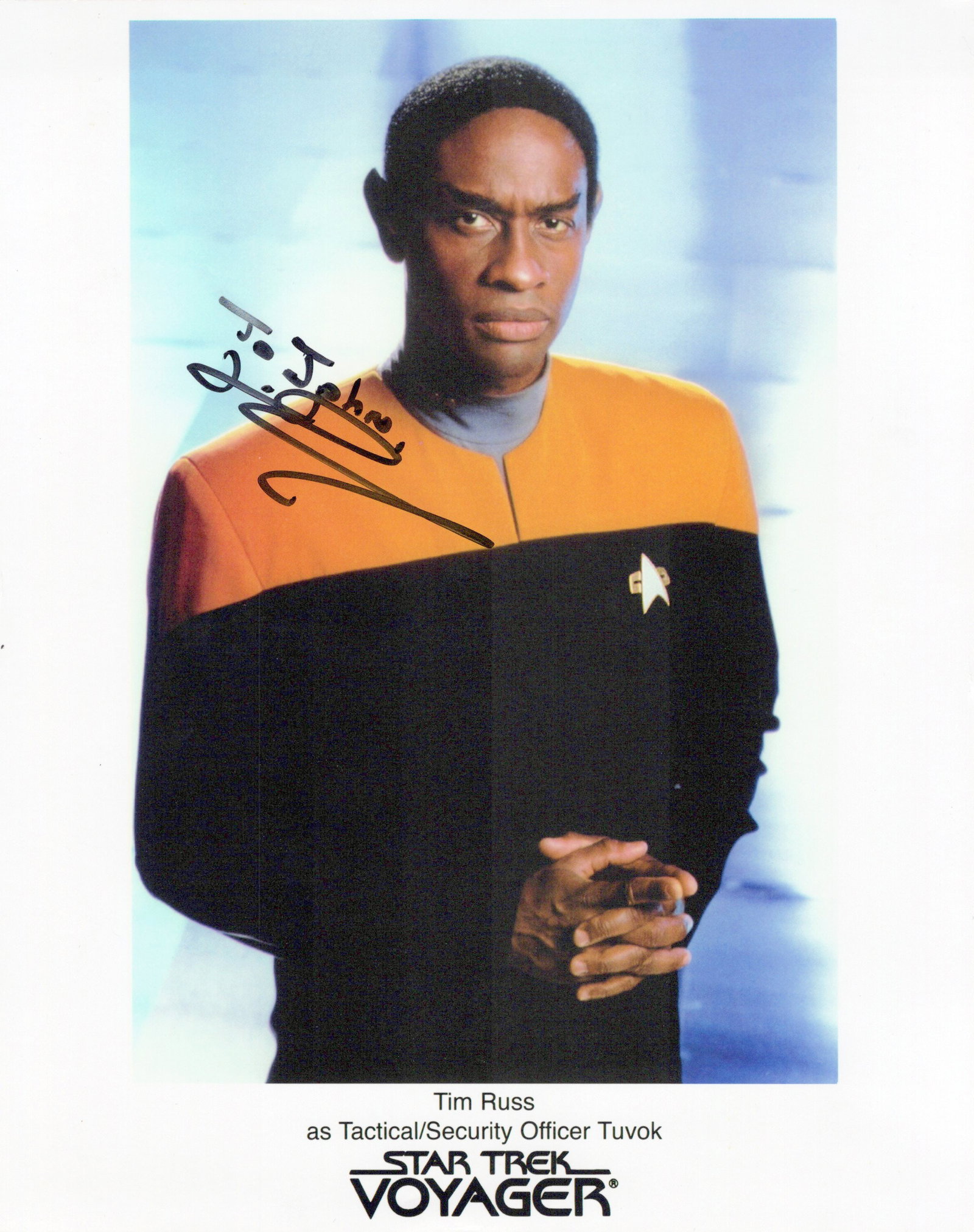 Tim Russ STAR TREK VOYAGER In Person Signed Photo (1 of 1)