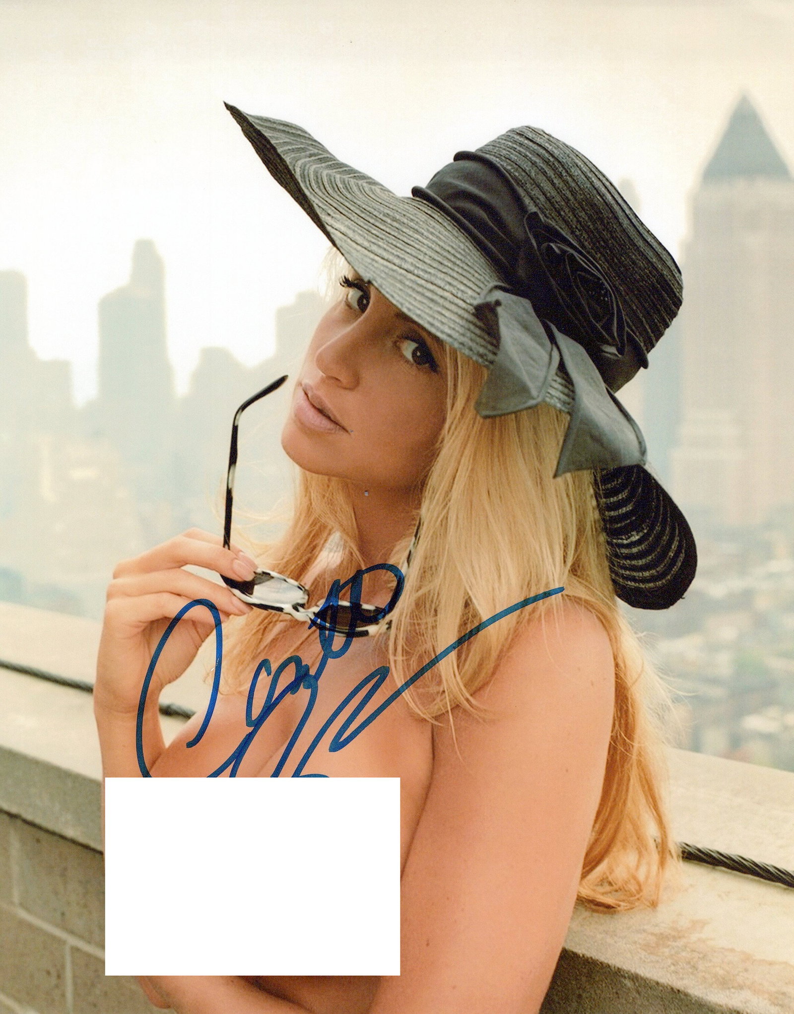Camille Grammer SEXY TOPLESS In Person Signed Photo