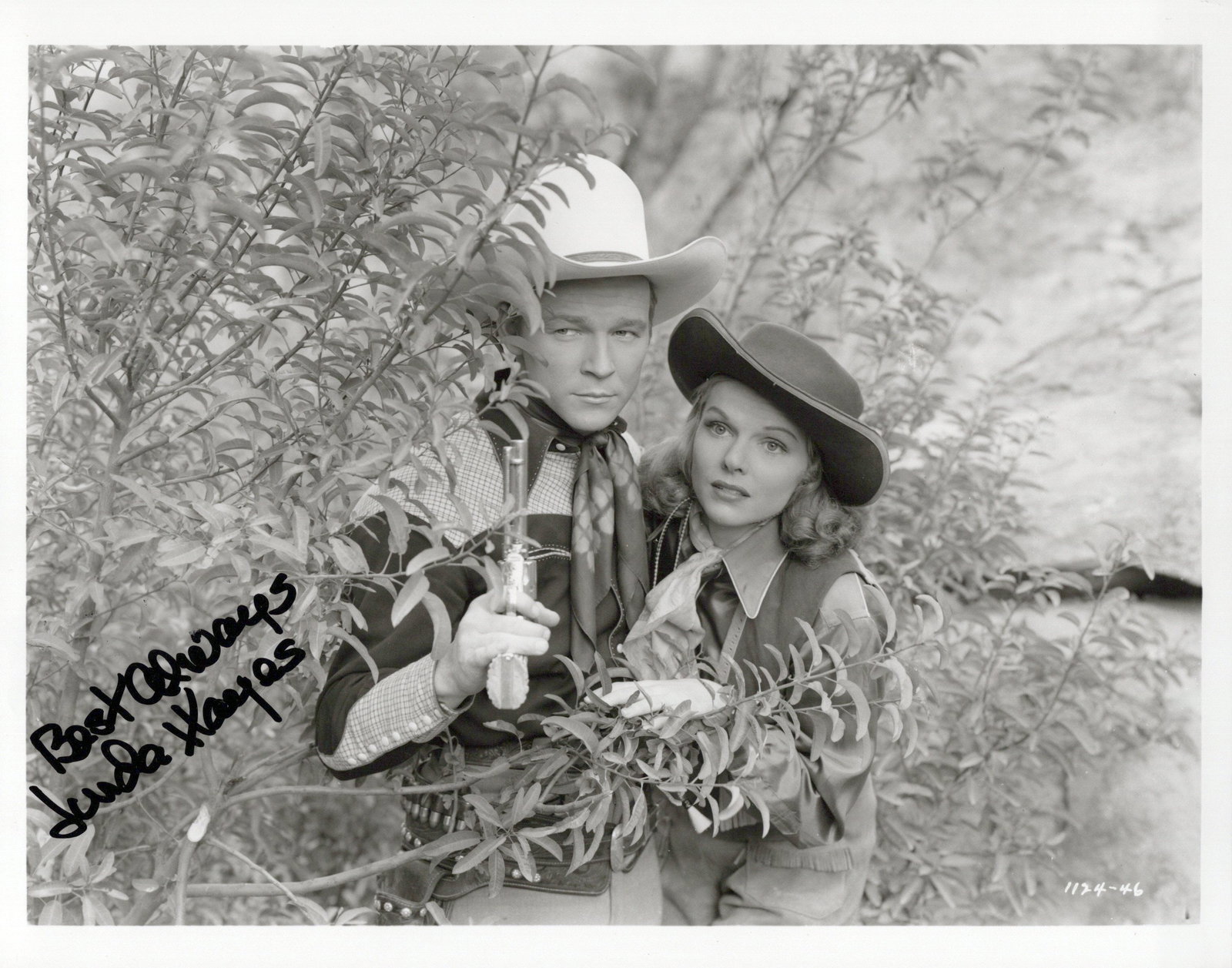 Linda Hayes (1918-1995) WESTERN Signed Photo