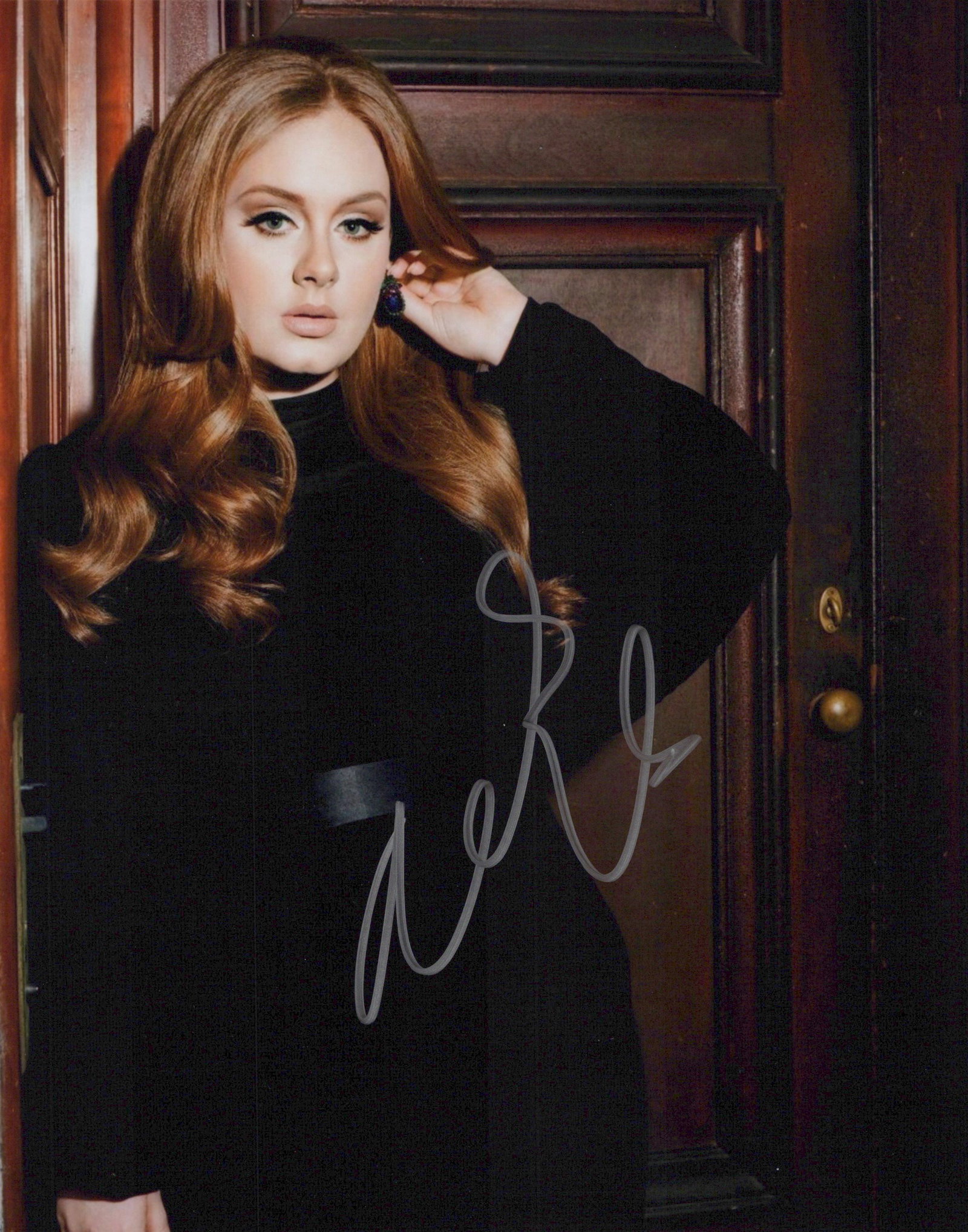 Adele SINGER In Person Signed Photo: Photo size is 8x10. Adele in person signed photo. Adele Laurie Blue Adkins is an English singer, songwriter, and actress. Regarded as a British cultural icon, she is known for her mezzo-soprano